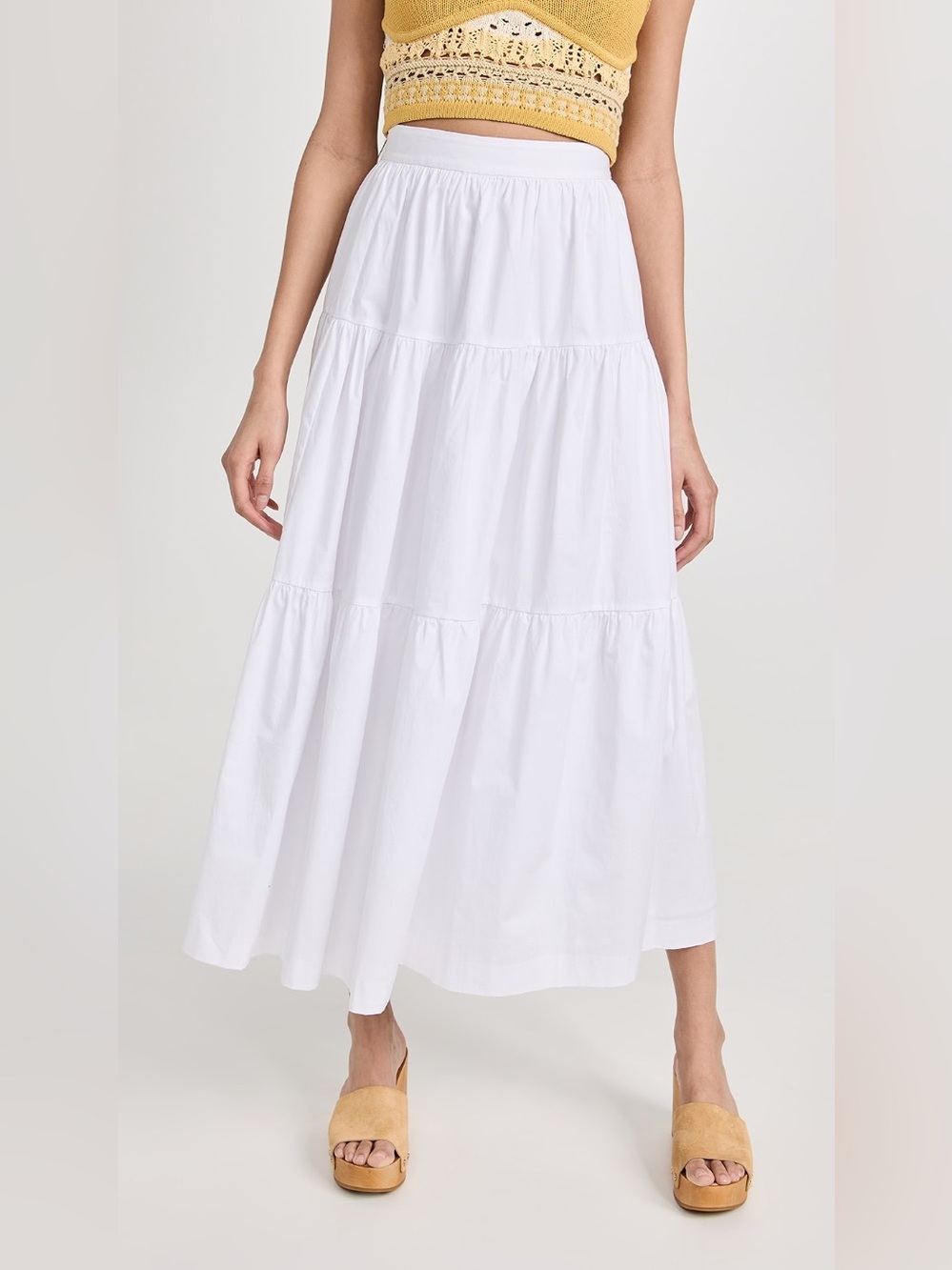 Staud Sea Skirt in White - Size 6
